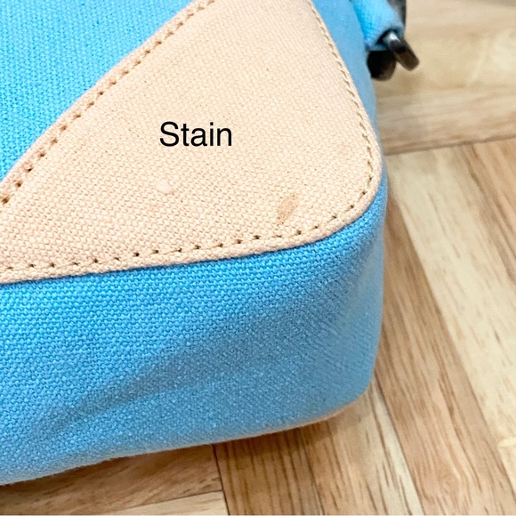 FREE PEOPLE We The Free Blue Canvas Convertible Crossbody Bag - Picture 13 of 16